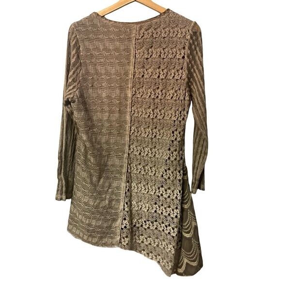 Adore Womens Fairy Tunic Top Size L Lagen Artsy Boho Festival Patchwork Grunge - Picture 3 of 8